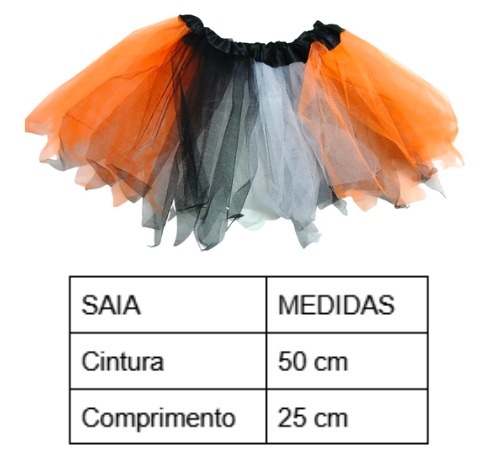 FANTASIA ABOBORA SAIA/TIARA/VARINHA